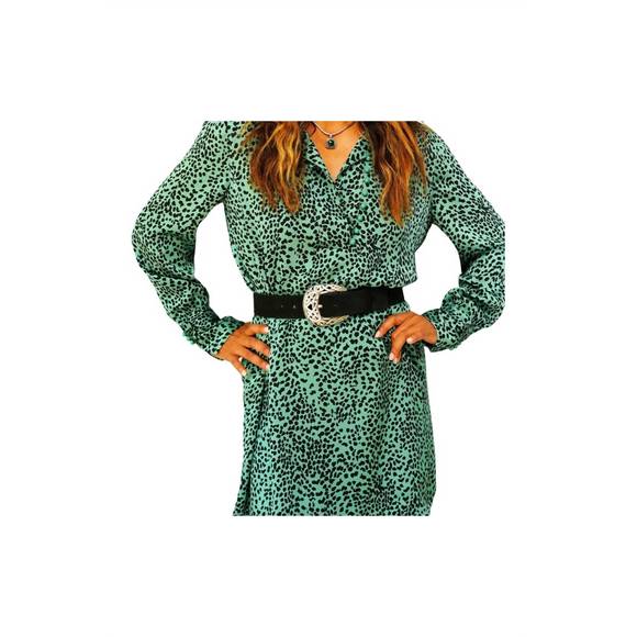 NEW BEHIND THE BUCKLE women's woven western belt in black suede - Picture 2 of 2